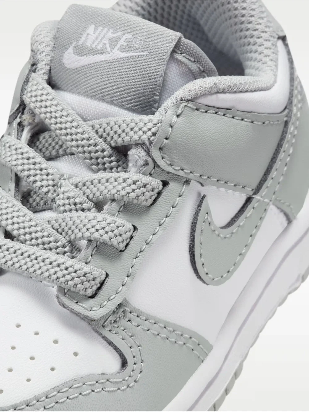 Nike Kids Nike Dunk Low in Gray and White